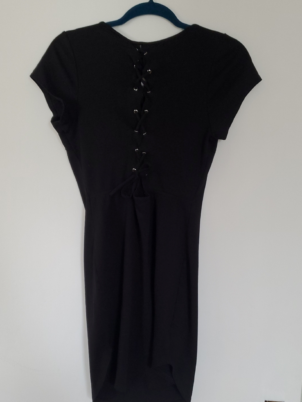 Black Dress With Lace Up Back